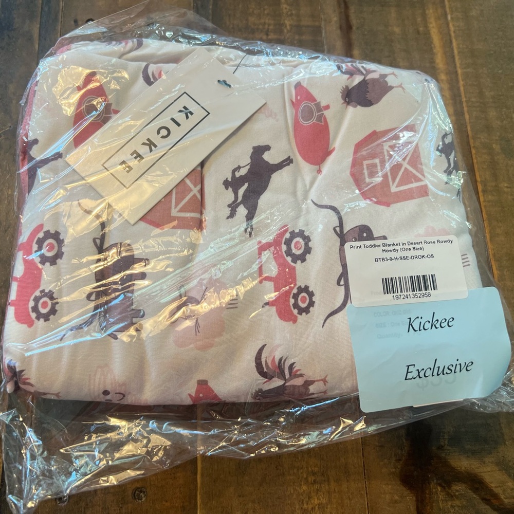 Kickee Pants Toddler Blanket Desert Rose Rowdy Howdy New